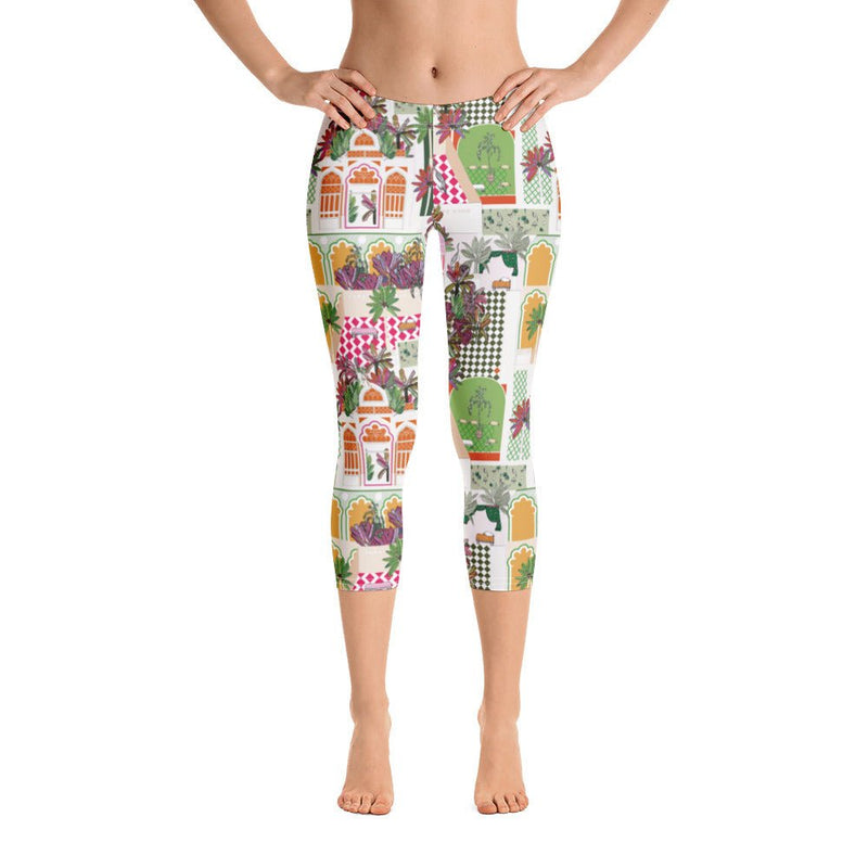 Womens Printed Capri Leggings – Dreamtime Clothing