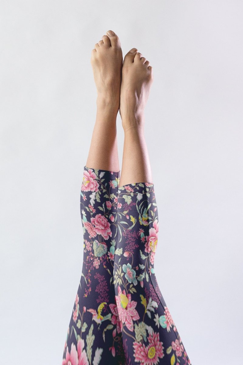 Flower Power Series | Multi Colored Floral Patterns | Women's Capri Leggings